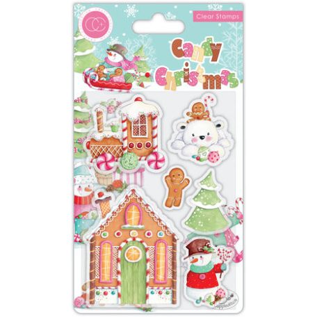 Szilikonbélyegző , Clear Stamps Candy/ Craft Consortium Candy Christmas (1 csomag)