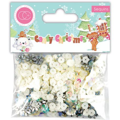 Flitter díszítőelem , Sequins  / Craft Consortium Candy Christmas (1 csomag)
