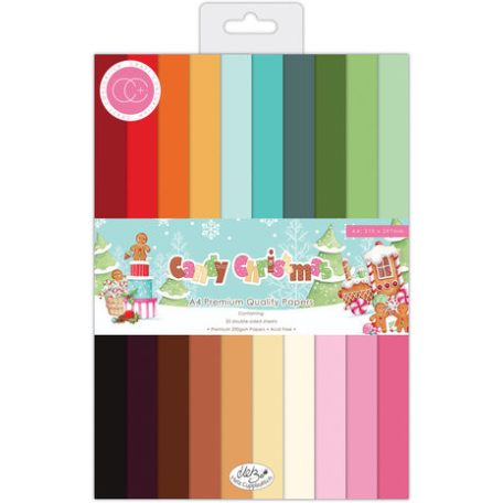 Papírkészlet A4, Paper Pad / Craft Consortium Candy Christmas (20 lap)