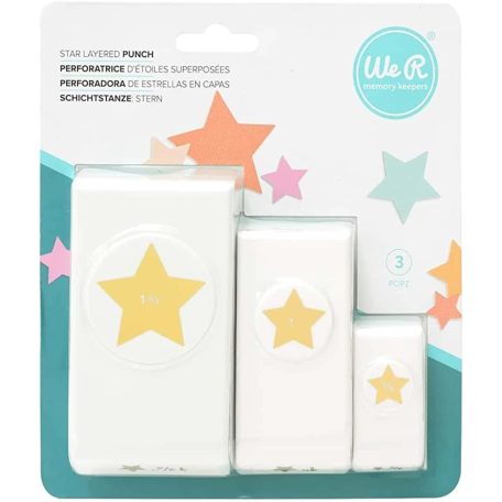 WRMK mintalyukasztó készlet - Csillag - Star - Layered Punch (1 csomag)