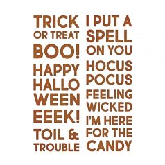   SIZZIX vágósablon, Bold Text Halloween Tim Holtz/ Sizzix Thinlits Die Set (1 csomag)