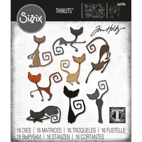 SIZZIX vágósablon, Mischievous Tim Holtz/ Sizzix Thinlits Die Set (1 csomag)