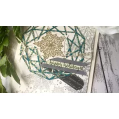   Vágósablon, bélyegzővel , Snowflakes / Spellbinders Stamp & Die Template Set (1 csomag)