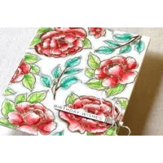   Gumibélyegző , Large Peonies / Spellbinders Cling Stamp Set (1 csomag)