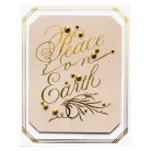 Klisé , Copperplate Script Peace on Earth / Spellbinders Hot Foil Plate (1 db)