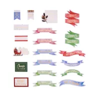   Kivágatok , Winter Wonderland Sentiments/ Spellbinders Printed Die Cut (1 csomag)