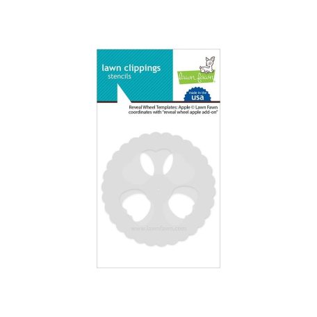 Stencil LF2960, Reveal Wheel Templates: Apple / Lawn Clippings Stencils (1 db)