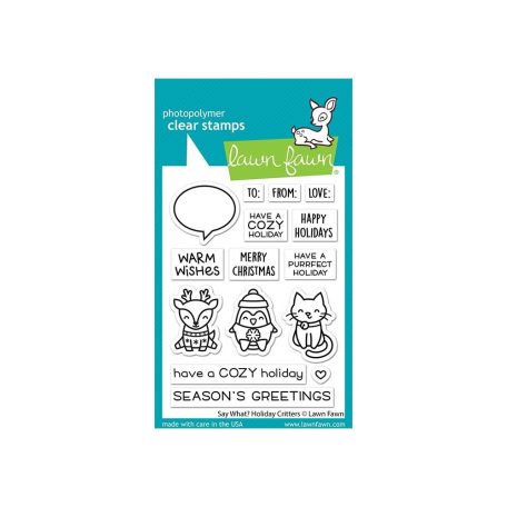 Szilikonbélyegző LF2690, Say What? Holiday Critters / Lawn Fawn Clear Stamps (1 csomag)