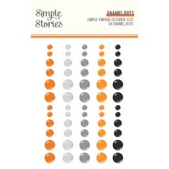   Díszítőelem , Enamel Dots / Simple Stories October 31st (1 ív)