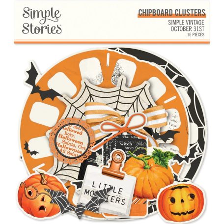 Chipboard , Chipboard Clusters / Simple Stories October 31st (1 csomag)