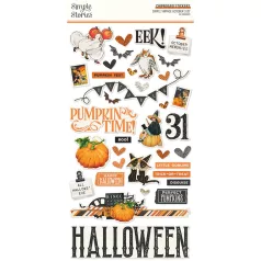   Chipboard 6"X12", Chipboard / Simple Stories October 31st (1 ív)