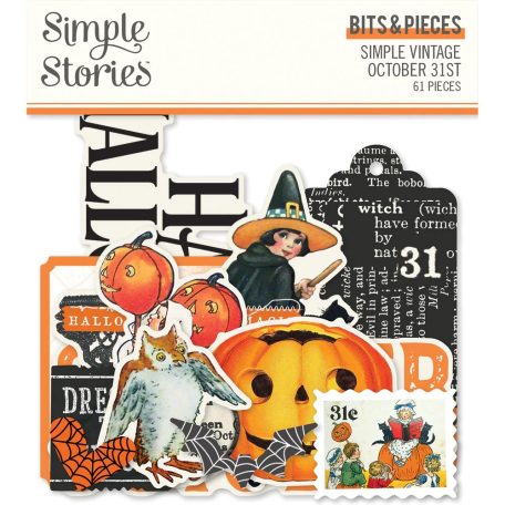 Kivágatok , Bits & Pieces / Simple Stories October 31st (1 csomag)