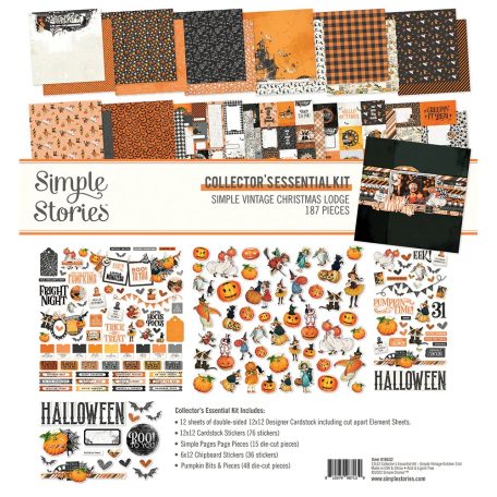 Papírkészlet 12" (30 cm), Collector's Essential Kit / Simple Stories October 31st (1 csomag)