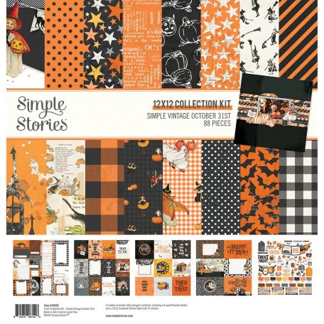 Papírkészlet 12" (30 cm), Collection Kit / Simple Stories October 31st (1 csomag)