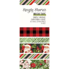   Dekorációs ragasztószalag , Washi Tape / Simple Stories Simple Vintage Christmas Lodge (5 db)