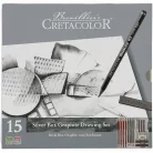 CretacoloR Silver Box grafit rajzkészlet készlet / Graphite Drawing Set (15 db)