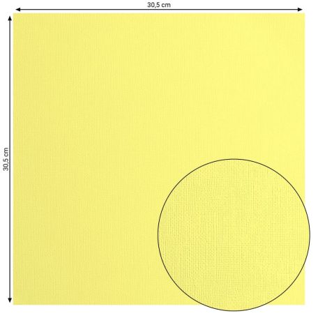 Scrapbook alapkarton 10 ív Texturált felületű - 12" (30 cm) - Crocus - Sáfrány - Cardstock texture