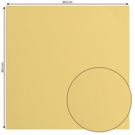 Scrapbook alapkarton 10 ív Texturált felületű - 12" (30 cm) - Corn - Kukorica - Cardstock texture