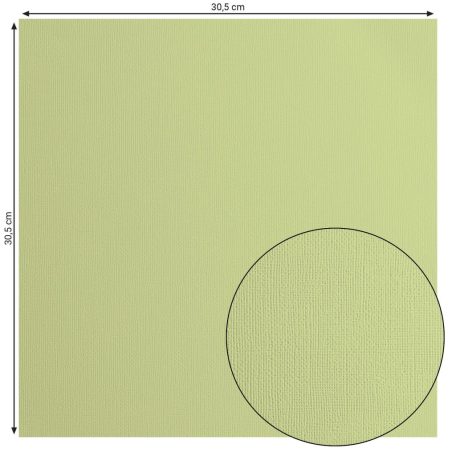 Scrapbook alapkarton 10 ív Texturált felületű - 12" (30 cm) - Anise - Ánizs - Cardstock texture