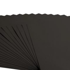   Scrapbook alapkarton 10 ív Texturált felületű - 12" (30 cm) - Black - Fekete - Cardstock texture
