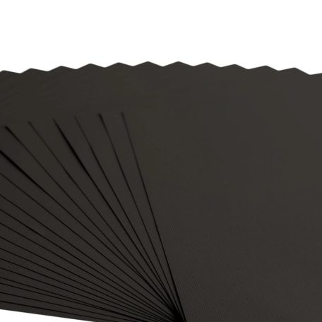 Scrapbook alapkarton 10 ív Texturált felületű - 12" (30 cm) - Black - Fekete - Cardstock texture