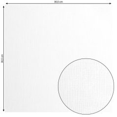  Scrapbook alapkarton 10 ív Texturált felületű - 12" (30 cm) - white - fehér - Cardstock texture