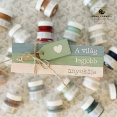 Anyák napi alkotócsomag - Fa könyvek dekoráció