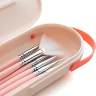   HIMI ecsetkészlet, szintetikus, vegyes - 8 db, műanyag dobozban, pink