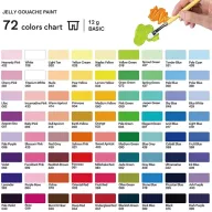   HIMI Twin Cup gouache festékkészlet – 72 db + kiegészítők – apple green