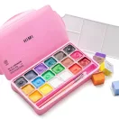 HIMI Jelly Cup gouache festékkészlet – 18 db + 3 db ecset – pink