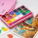 HIMI Jelly Cup gouache festékkészlet – 18 db + 3 db ecset – pink