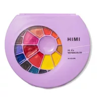   HIMI Semi-Moist akvarellfesték készlet – 24 db + ecset – purple