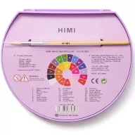   HIMI Semi-Moist akvarellfesték készlet – 24 db + ecset – purple
