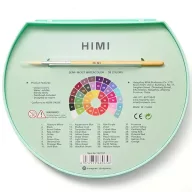   HIMI Semi-Moist akvarellfesték készlet – 38 db + ecset – green