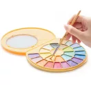 HIMI Semi-Moist akvarellfesték készlet – 24 db + ecset – metál, yellow