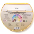 HIMI Semi-Moist akvarellfesték készlet – 24 db + ecset – metál, yellow