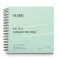 HIMI gouache festőtömb, 160 g/m², 50 lap – 21,5 × 21,5 cm, zöld