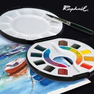   Raphaël Campus akvarell festék készlet, 10 half- pans/ Watercolour  Travel Box (1 csomag)