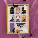Spellbinders vágósablon – Halloween kísértetházdíszek –Halloween City Holiday Etched Dies Decorations (S4-1569)