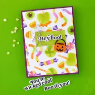   Spellbinders stencil – Halloween Hugs Stencils Layered Trick or Treat by Simon Hurley (STN-137)