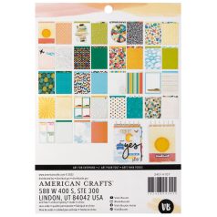   American Crafts Papírkészlet 6"x8" - Vicki Boutin - Where To Next? - Double-Sided - Paper Pad (36 lap)