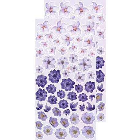 Kivágóív , Basic Flowers Set 7, Lavender Extras to cut mirror print/ Craft O'Clock Mixed Media (1 csomag)