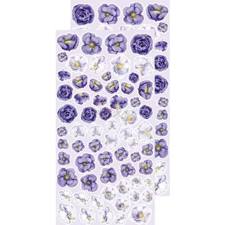 Kivágóív , Basic Flowers Set 7, Lavender Extras to cut mirror print/ Craft O'Clock Mixed Media (1 csomag)