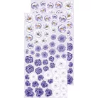 Kivágóív , Basic Flowers Set 7, Lavender Extras to cut mirror print/ Craft O'Clock Mixed Media (1 csomag)