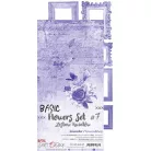 Kivágóív , Basic Flowers Set 7, Lavender Extras to cut mirror print/ Craft O'Clock Mixed Media (1 csomag)