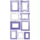 Kivágóív , Basic Flowers Set 7, Lavender Extras to cut mirror print/ Craft O'Clock Mixed Media (1 csomag)