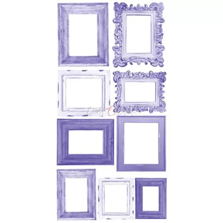 Kivágóív , Basic Flowers Set 7, Lavender Extras to cut mirror print/ Craft O'Clock Mixed Media (1 csomag)