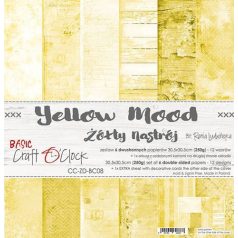   Papírkészlet 12" (30 cm), Yellow Mood / Craft O'Clock Mixed Media (1 csomag)