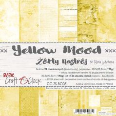   Papírkészlet 8" (20 cm), Yellow Mood / Craft O'Clock Mixed Media (1 csomag)
