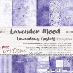   Papírkészlet 8" (20 cm), Lavender Mood / Craft O'Clock Mixed Media (1 csomag)